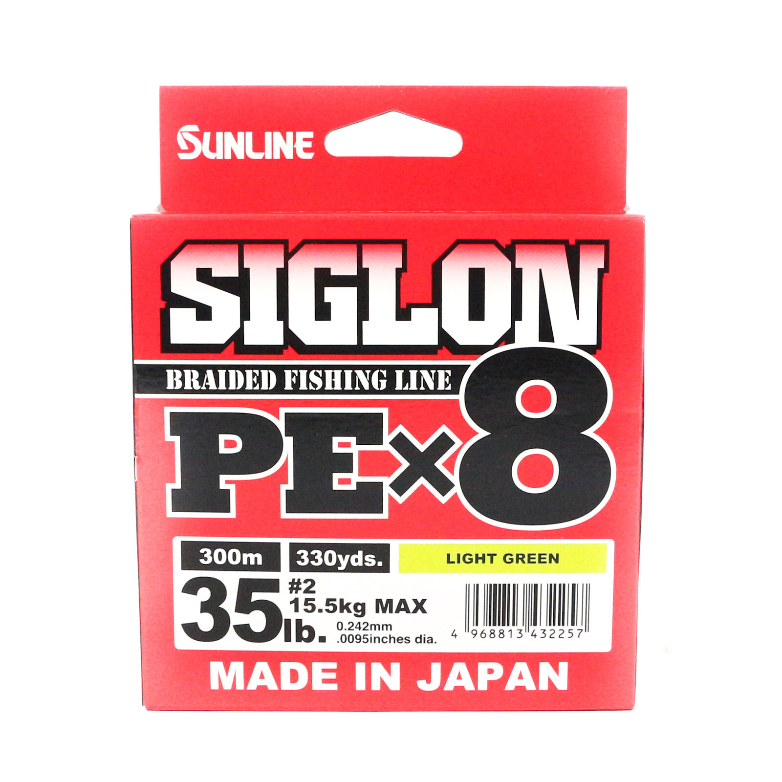 Sunline P.e Line X8 Siglon 300M P.E 2 35LB Verde Lime (2257)
