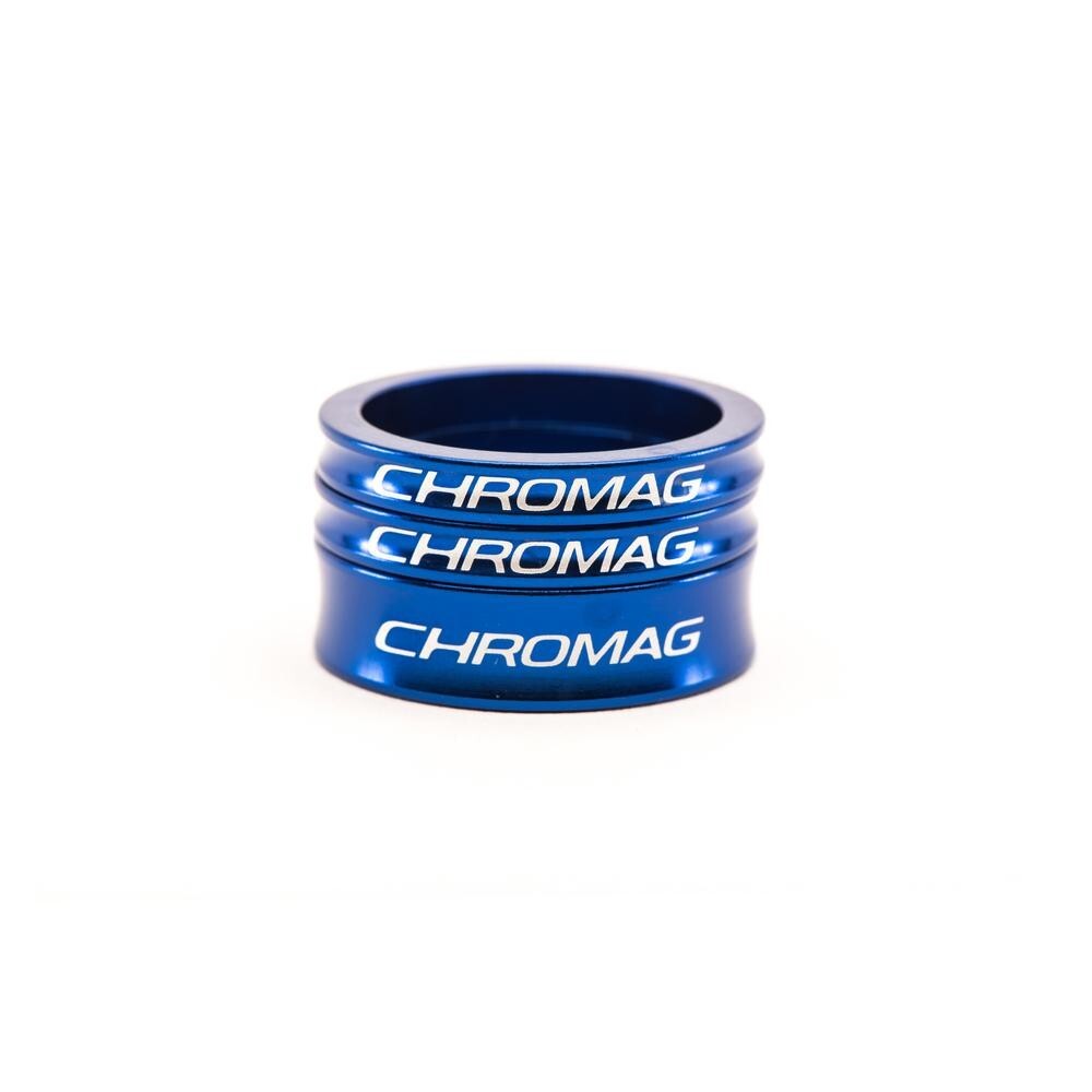 Distanziali serie sterzo Chromag Bikes blu