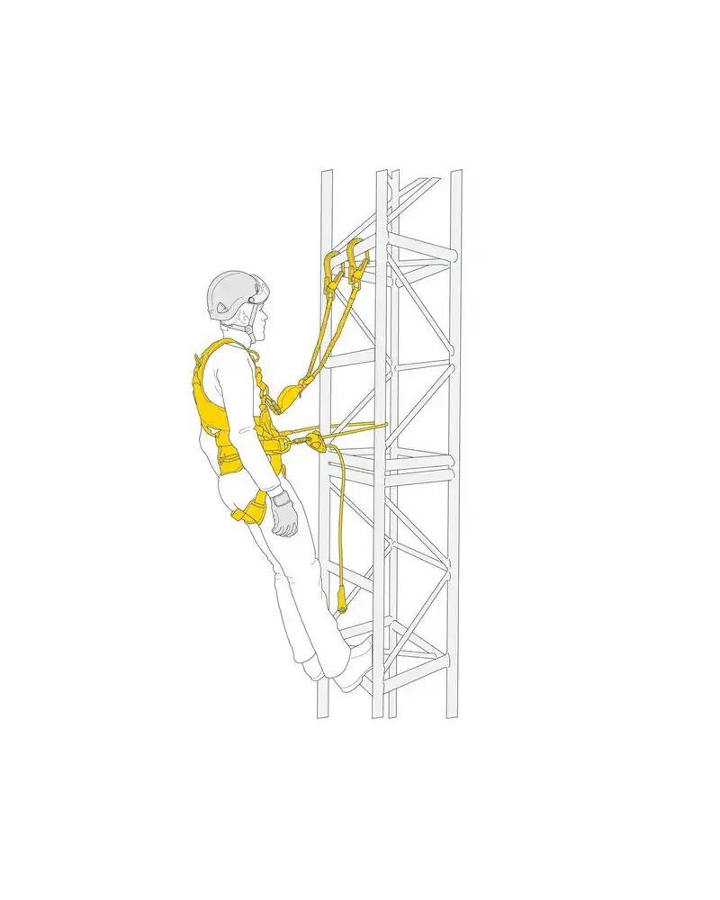 Petzl Kit Imbracatura Volt e Cordino Absorbica 150 Taglia 1