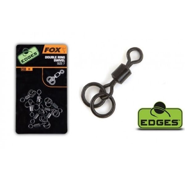 CAC495 FOX Double Ring Swivel N7 GIRELLE PER CREAZIONE RIG INLINE CARP FISHING