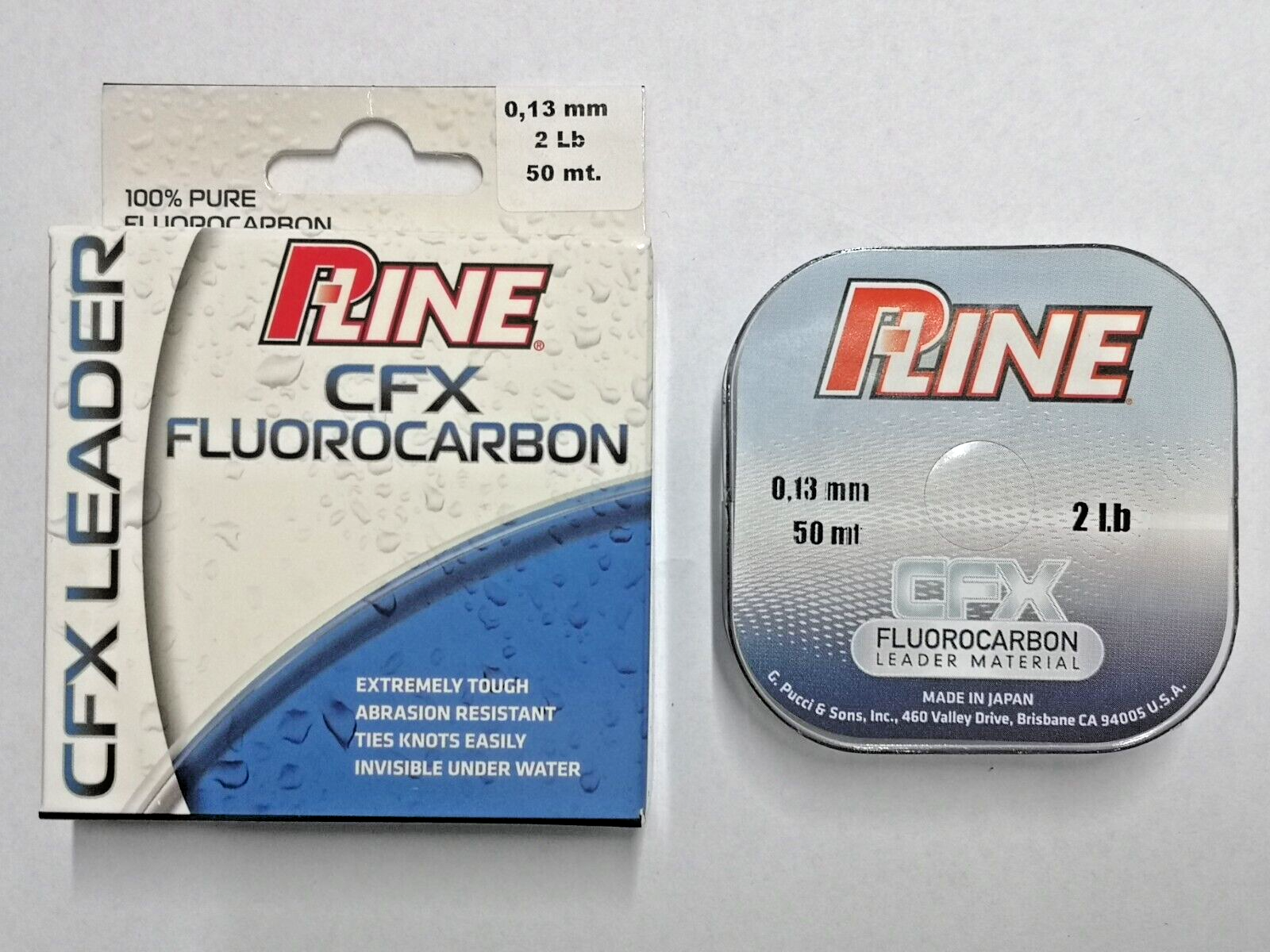 Filo pesca P-LINE CFX FLUOROCARBON 50 m 0,13 mm 2 Lb per terminali FA320