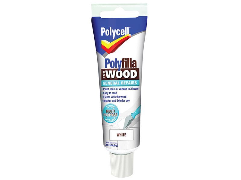 Polycell - Polyfilla For Wood General Repairs Tube Bianco 75g
