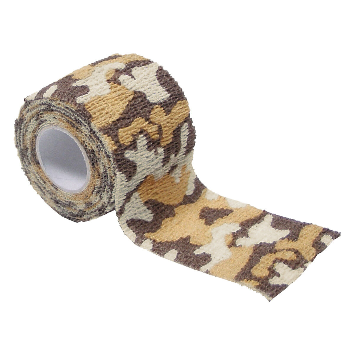 MFH Fabric Self Adhesive Camo Tape 5cm x 4.5m Gun Kit Shooting Desert Camo