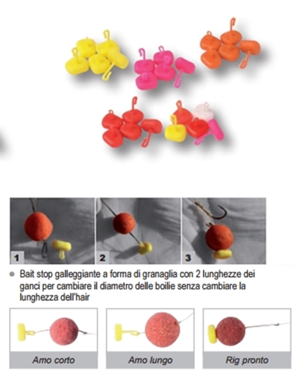 Carp Spirit Stop Boilies   MAIS CON GANCIO PER RIG DA CARP FISHING COL. Pink