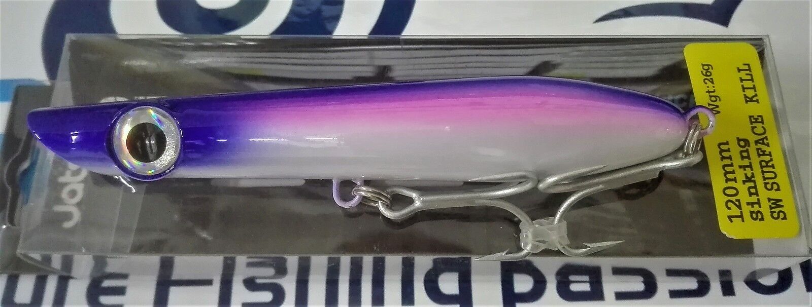 Jatsui SW SURFACE KILL SINKING 120mm 26g VMC TREBLE HOOK COLOR: 199