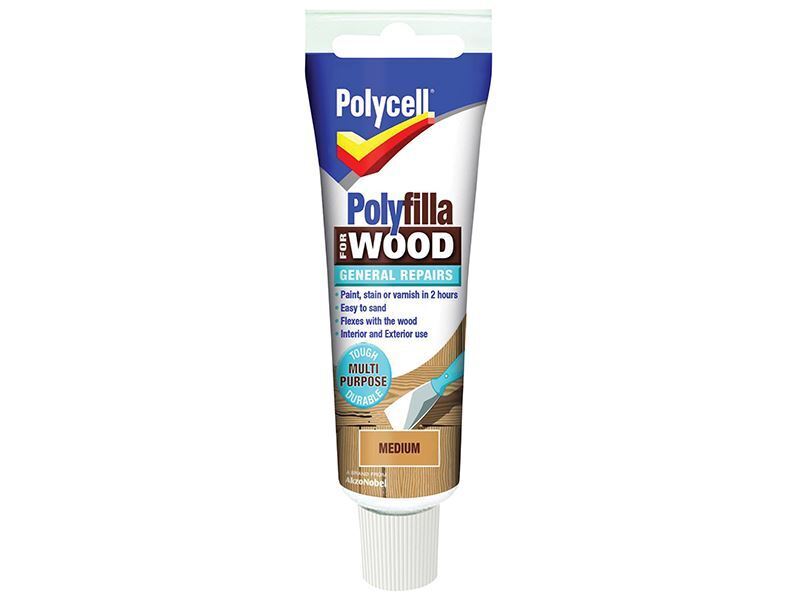 Polycell - Polyfilla For Wood General Repairs Tubo Medium 75g