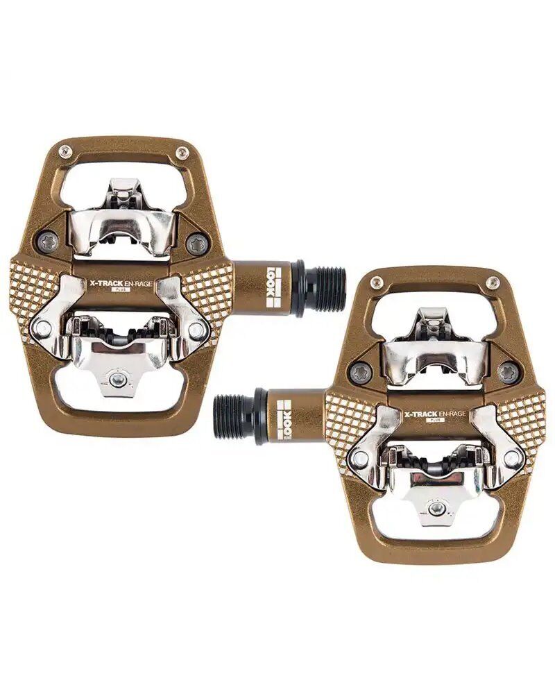 Look X-Track En-Rage Plus Bronze Pedali Bici MTB con Tacchette