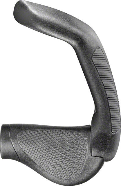 Ergon GP5 Gripshift Grips Nero/Grigio Grande