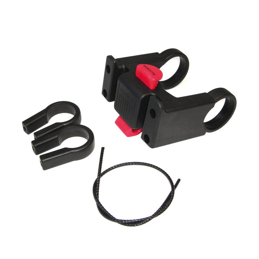 adattatore manubrio nero per diametri 22-26 e 31,8mm KLICKFIX viaggio