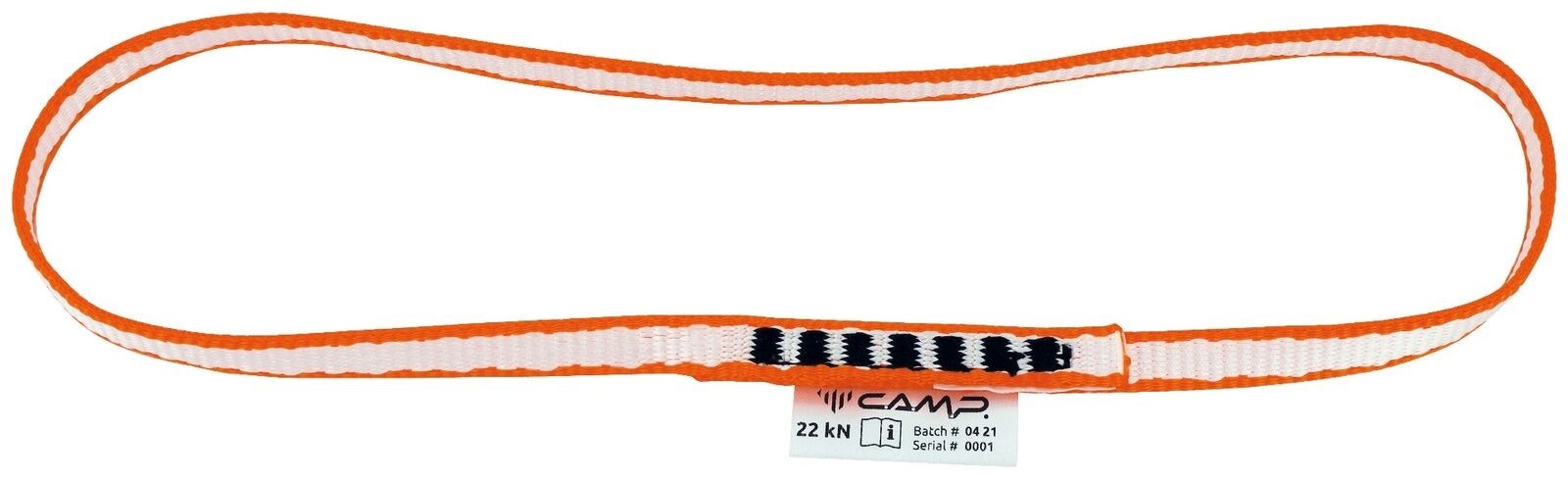 CAMP - Anello cucito in dyneema spessore 10.5 mm lunghezza 30 cm - Arancio Bi...