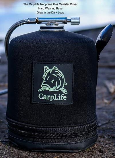 Carplife Neoprene Gas Contenitore Cover & Cucchiaino / Pesca Carpa Bagagli