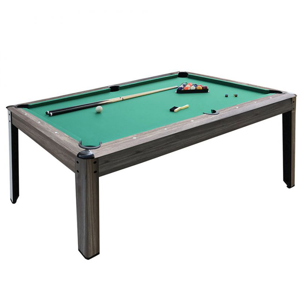 Tavolo da biliardo Austin 7 Con Piano Di Gioco In Mdf Marrone Scuro Garlando