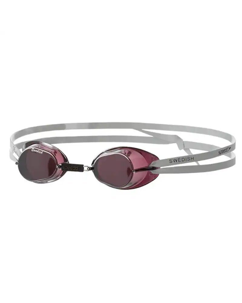 Speedo Swedish Mirror Occhialini Piscina Unisex, SPD/Swedish Silver
