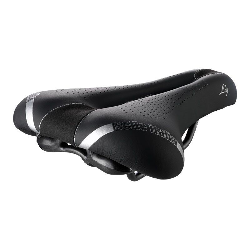 Selle Italia Sella LADY GEL FLOW (S2) Nero/Blu 135x262mm 300g Manganese