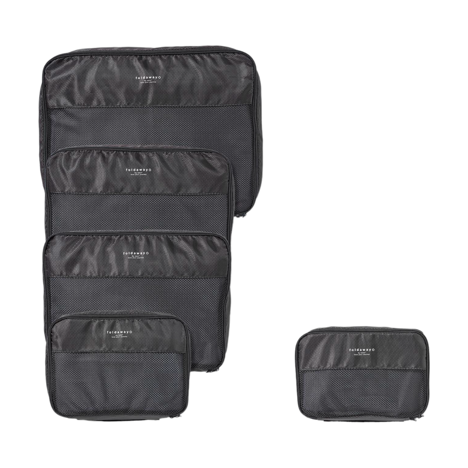 FOLDAWAY BY SENZ TRAVEL 5 CUBES PURE BLACK ART. SENZ88900900