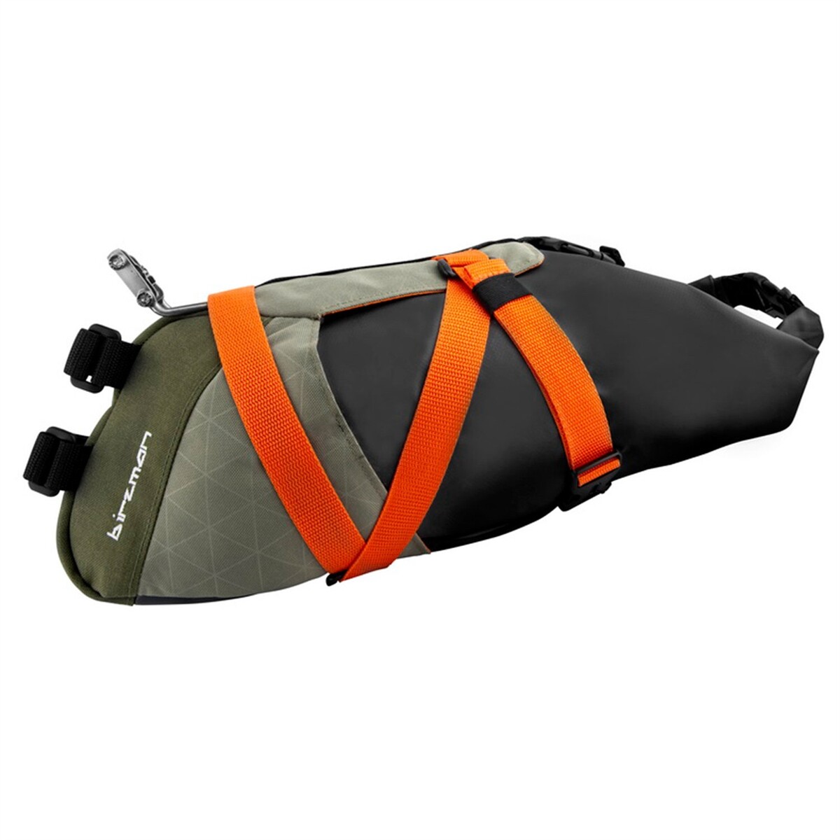 borsa sottosella da viaggio packman saddle pack impermeabile 8l verde Birzman vi