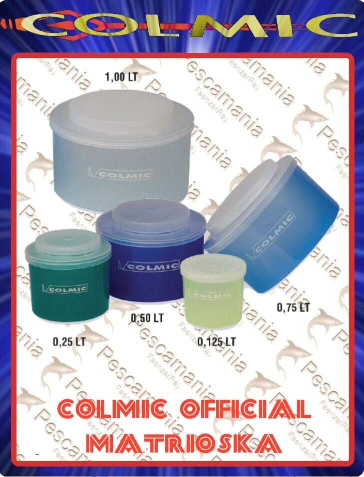Matrioska Colmic - scatole portaesche - Misure ufficiali - 5 pezzi