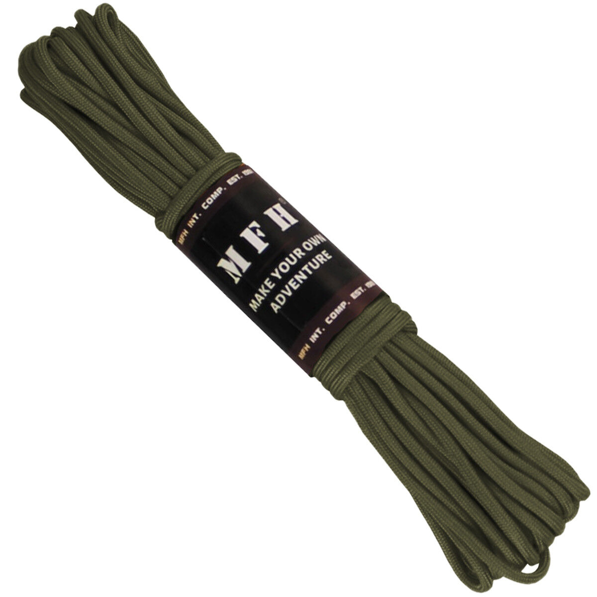 MFH Paracord 50ft Tactical Combat Airsoft Military Army Lanyard Cord OD Green