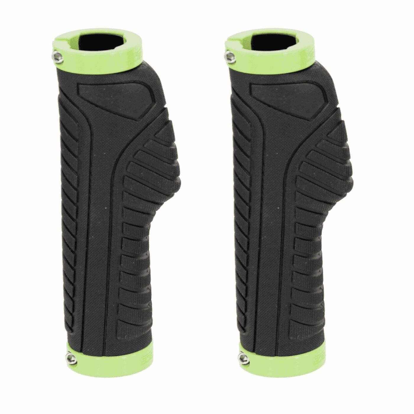Manopole Ergonomiche Nero/Lime Alluminio Bonin B-Race Bici