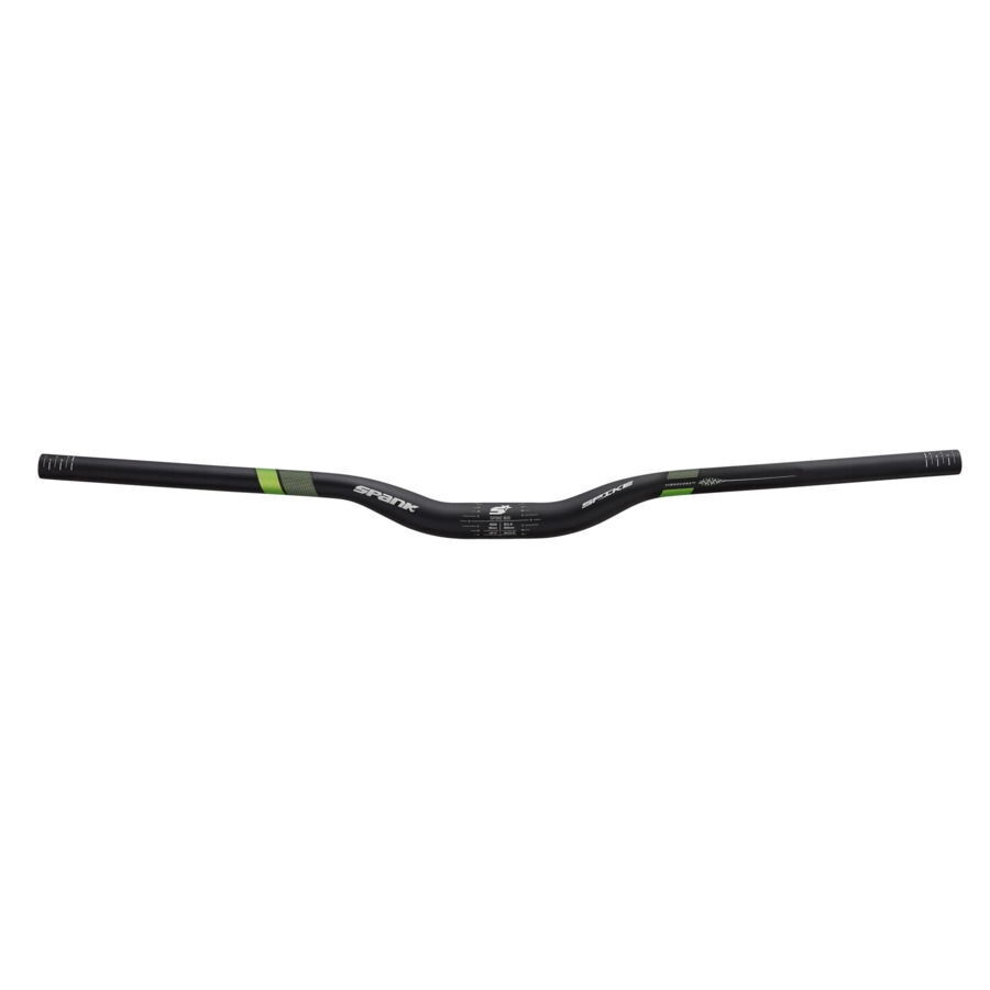 manubrio spike 800 vibrocore xgt 31,8mm x 800mm rise 30mm nero/verde SPANK bici
