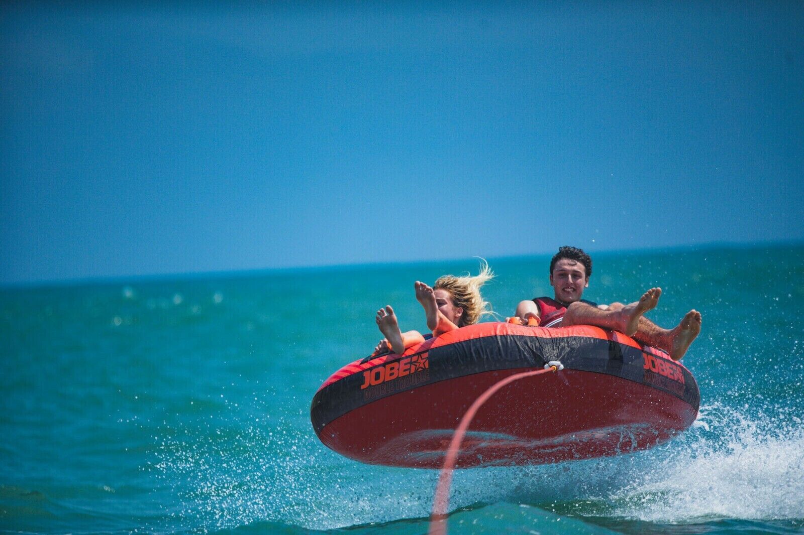 ciambella x2 double trouble jobe gioco trainabile acqua divertimento mare lago