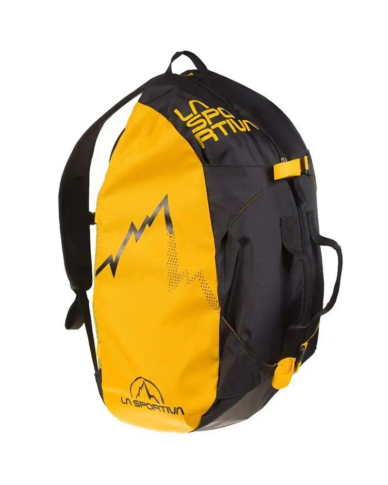 La Sportiva Medium Rope Bag Sacca/Zaino Portacorda 40 Litri, Black/Yellow