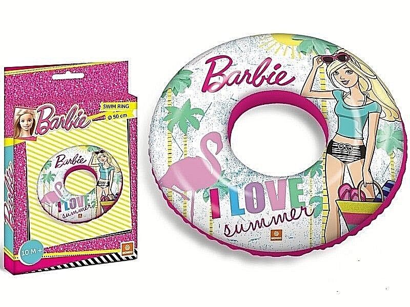 CIAMBELLA MARE BARBIE 50 CM DIAM. +10 M MONDO come IN foto, in Blister ORIGINALE