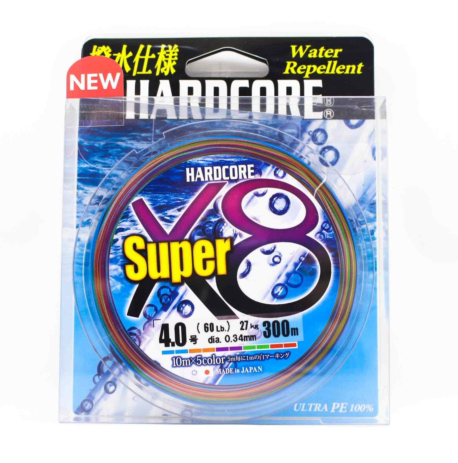 Yo Zuri Duel P.e Line Hardcore Super X8 300m P.E 4.0 27kg (0.34mm) H4328-5C
