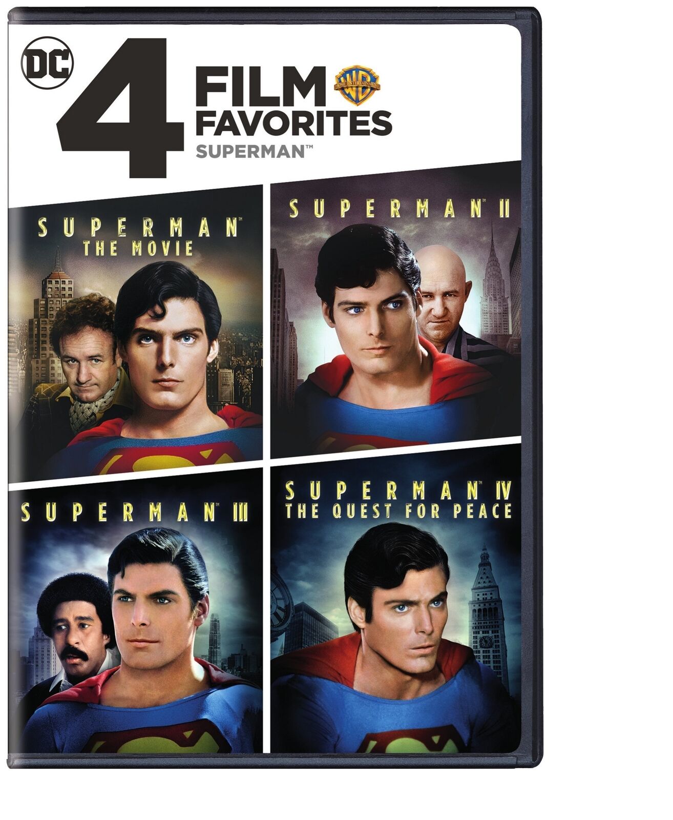 4 Film Favorites: Superman (Superman II: Special Edition, Superman III: De (DVD)