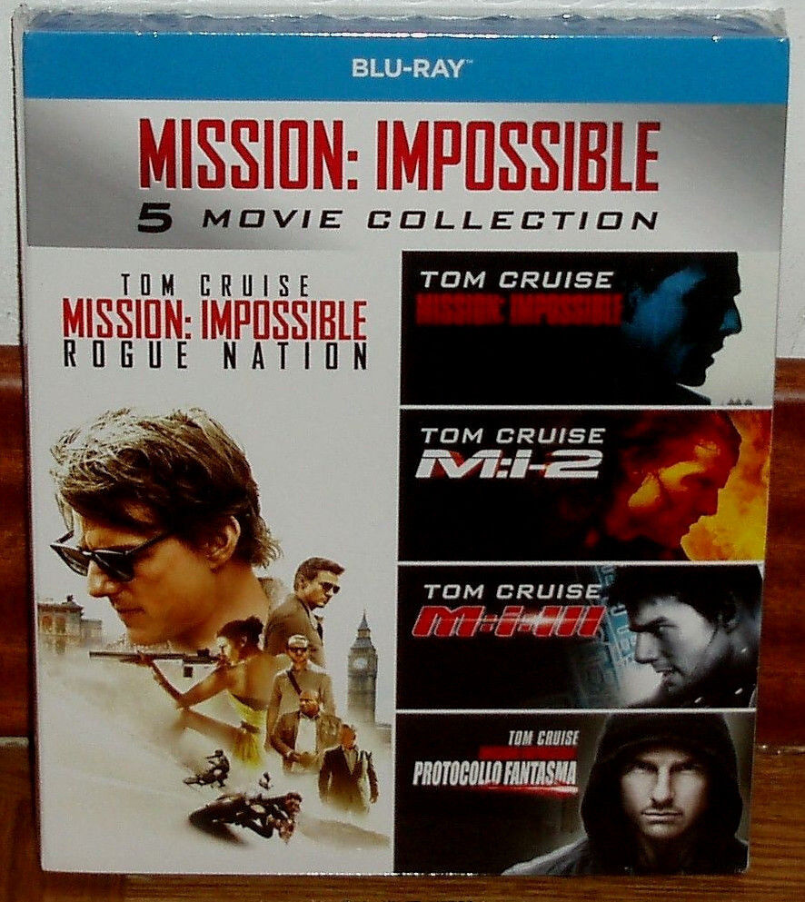 Mission Impossible (Mission: Impossible) Collezione 5 Blu-Ray Nuovo Sigillato