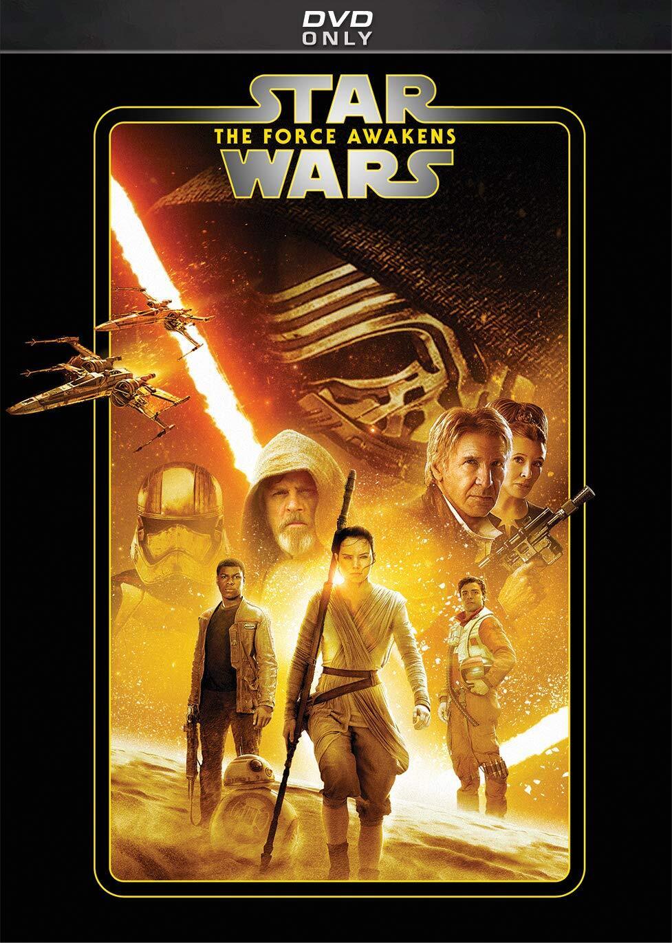 STAR WARS: THE FORCE AWAKENS (DVD) Harrison Ford Mark Hamill Carrie Fisher