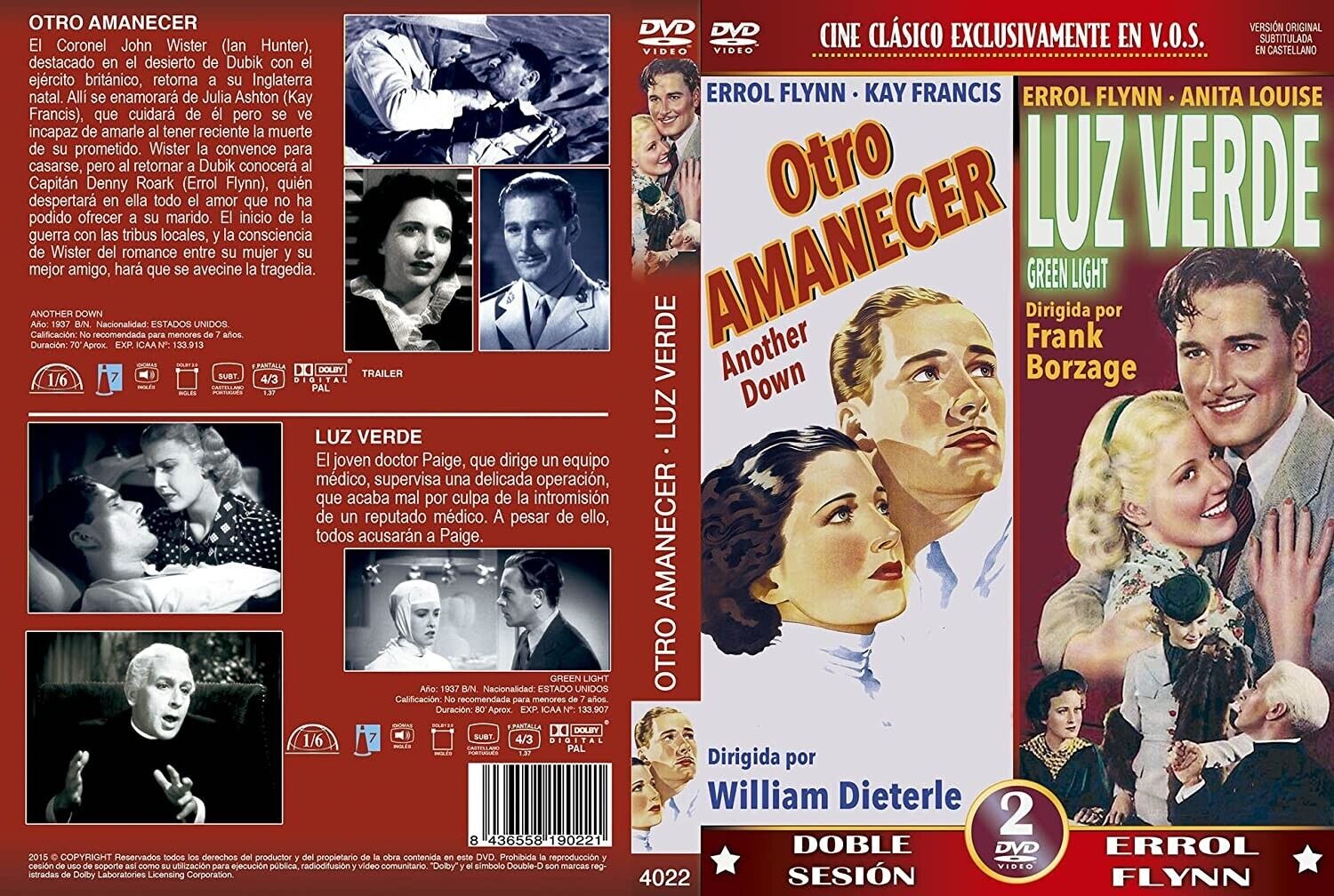 otro amanecer + luz verde 2 DVDs another down + green light v.o.s.