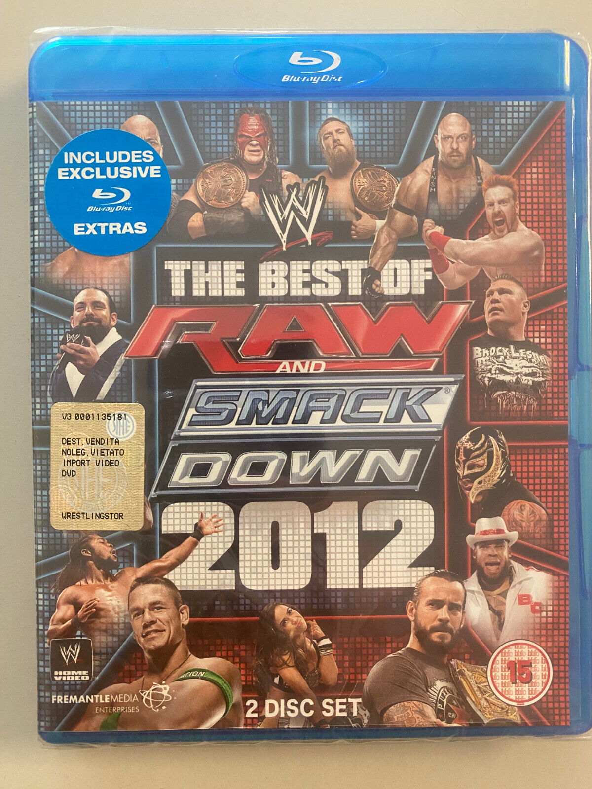 Blu Ray Disc WWE THE BEST OF RAW & SMACKDOWN 2012 FremantleMedia 2-Disc-Set
