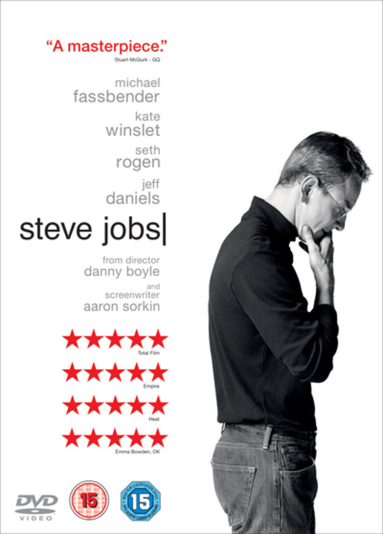 Steve Jobs (DVD) Michael Fassbender Seth Rogen Kate Winslet Katherine Waterston