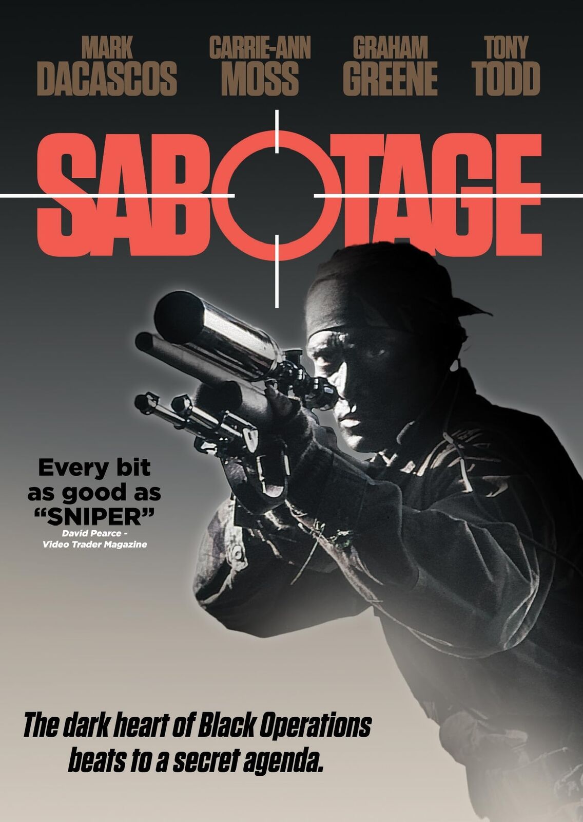 Sabotage (DVD) Tony Todd Carrie-Anne Moss Mark Dacascos Graham Greene