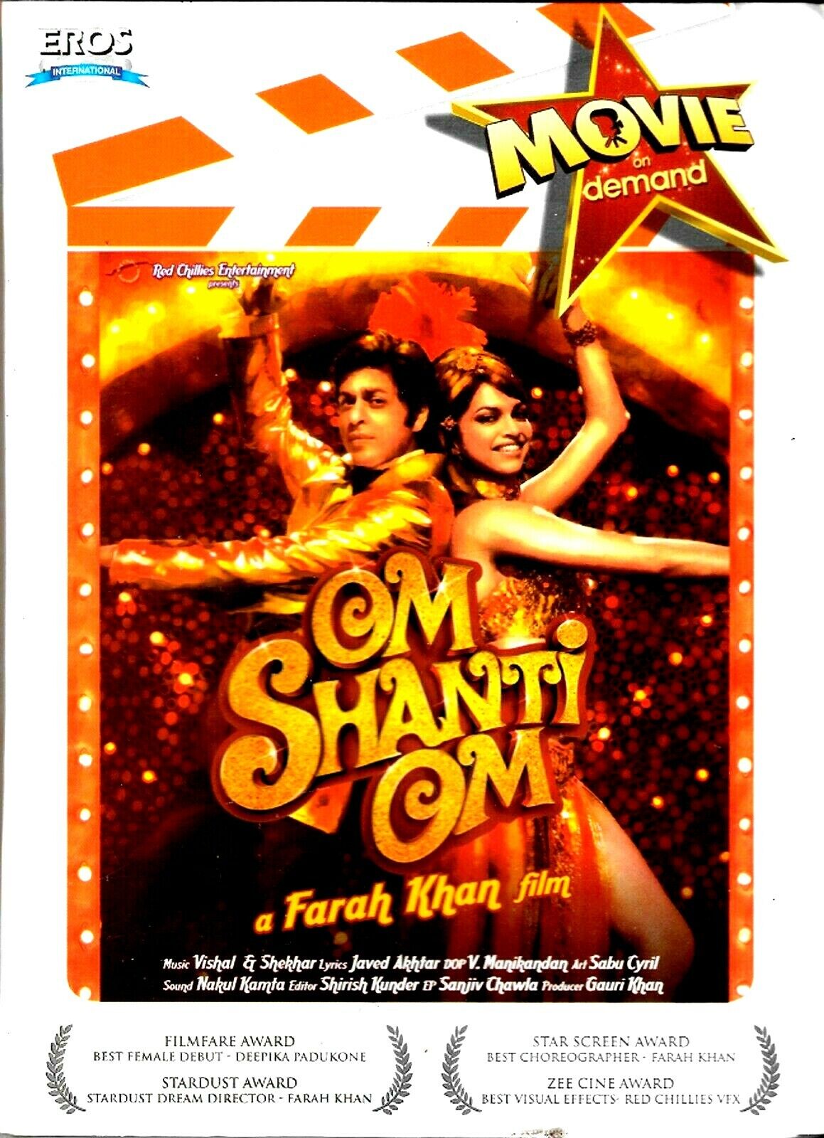 Om Shanti Om - Shahrukh Khan, Dipika - Nuovo Bollywood DVD - Inglese Sottotitoli