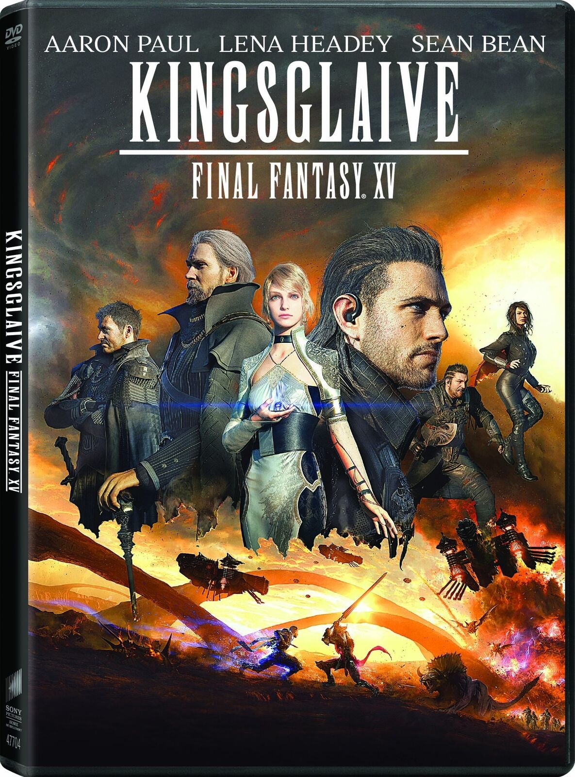 Kingsglaive: Final Fantasy XV (DVD) Aaron Paul Lena Headey Sean Bean