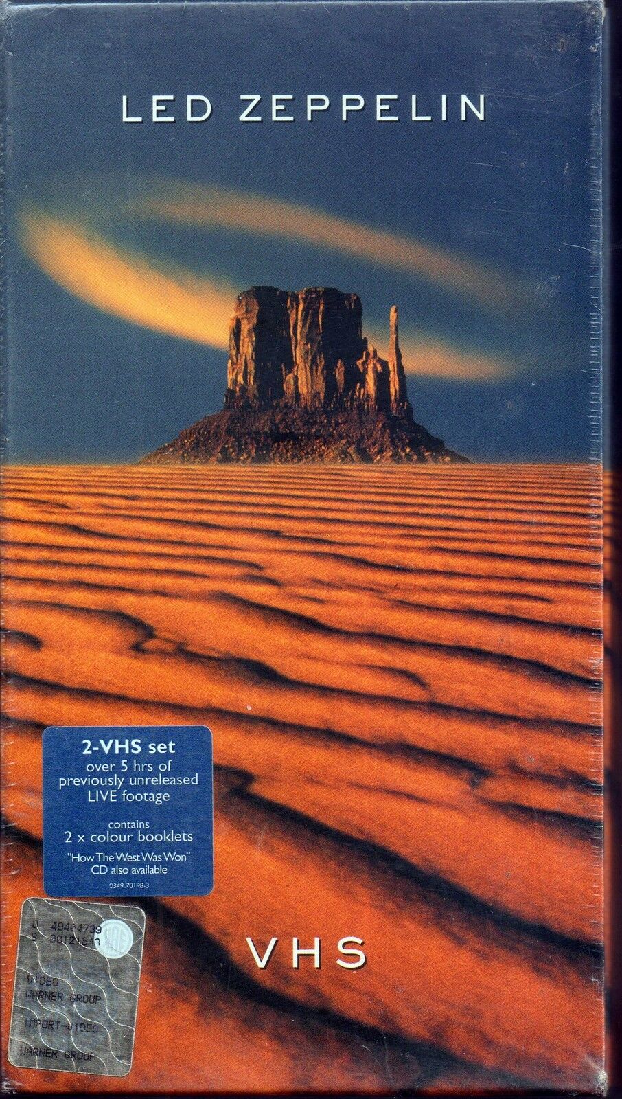 LED ZEPPELIN - VHS  - 2 VHS VIDEOCASSETTE BOX NUOVA SIGILLATA SEALED RARO