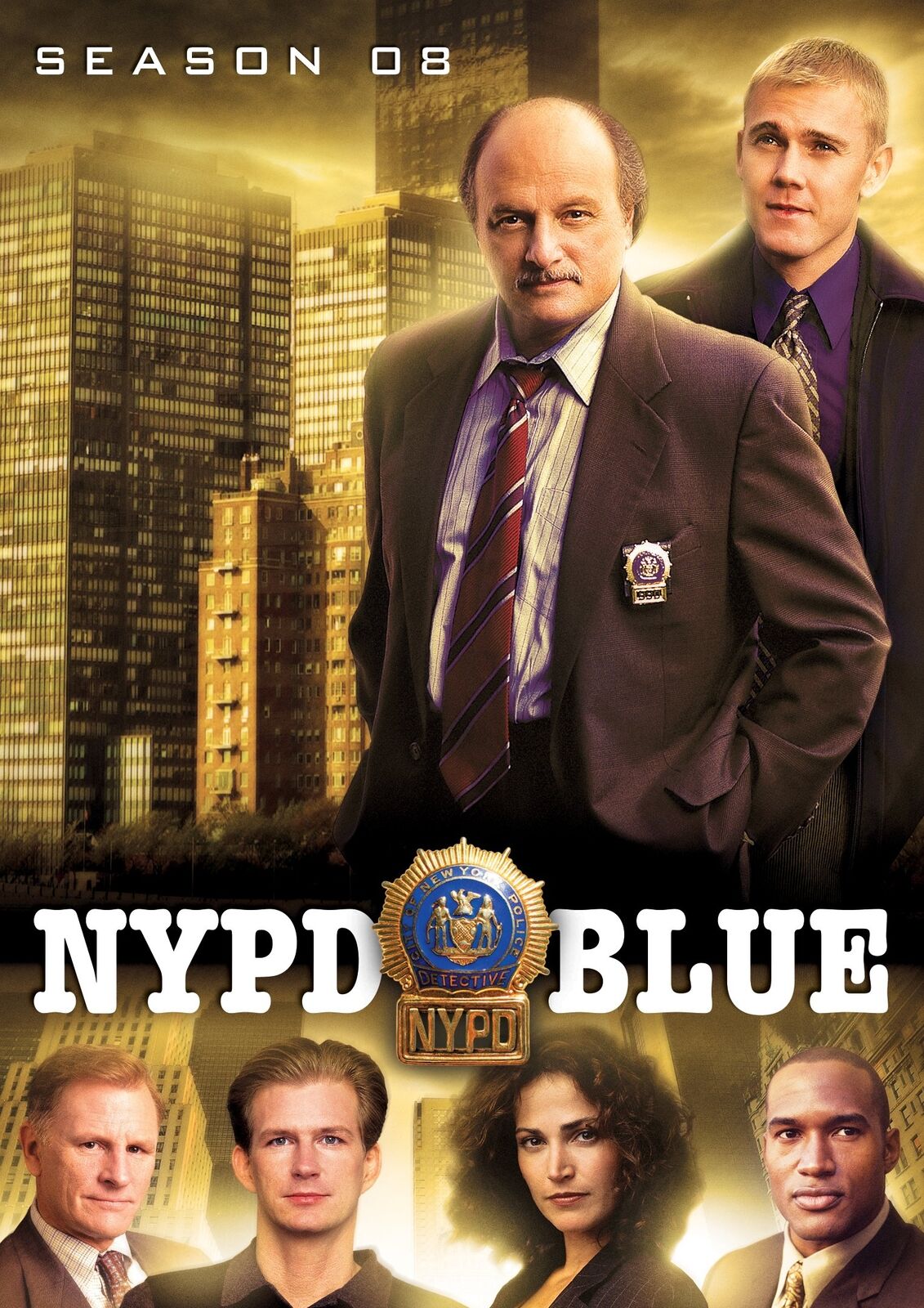 NYPD Blue: Season 8 (DVD) Dennis Franz Gordon Clapp Bill Brochtrup Kim Delaney