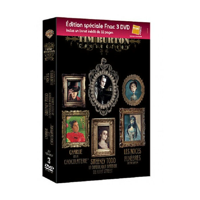 Tim Burton Charlie E La Fabbrica Sweeney Todd Le Matrimonio Funerale DVD Nuova