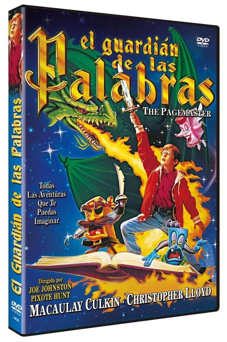 El Guardián de las Palabras DVD 1994 The Pagemaster