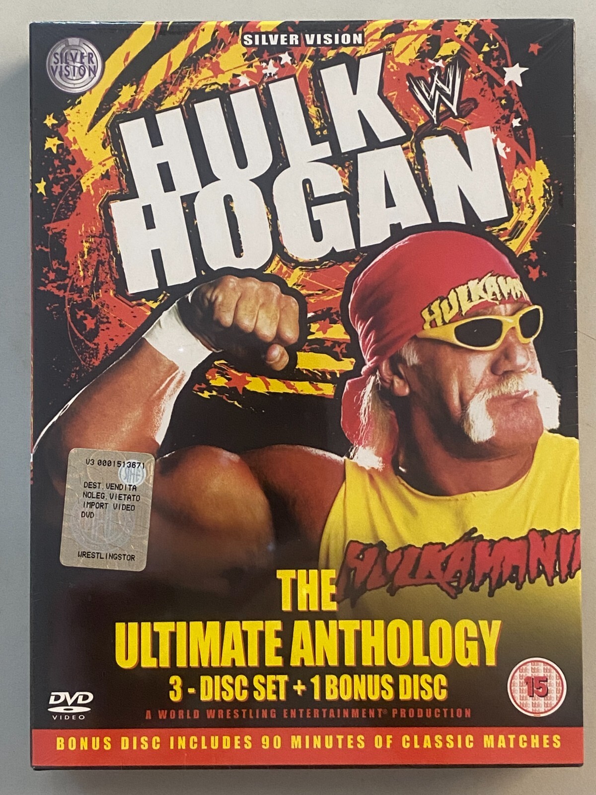DVD WWE HULK HOGAN ULTIMATE ANTHOLOGY Silver Vision Original Release 4 DVD NEW