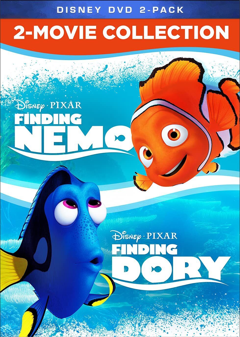 FINDING NEMO/FINDING DORY 2-MOVIE COLLECTION (DVD) Brooks Albert Dafoe Willem