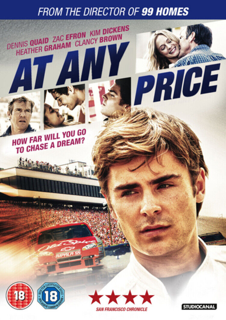 At Any Price (DVD) John Hoogenakker Red West Maika Monroe Kim Dickens Zac Efron