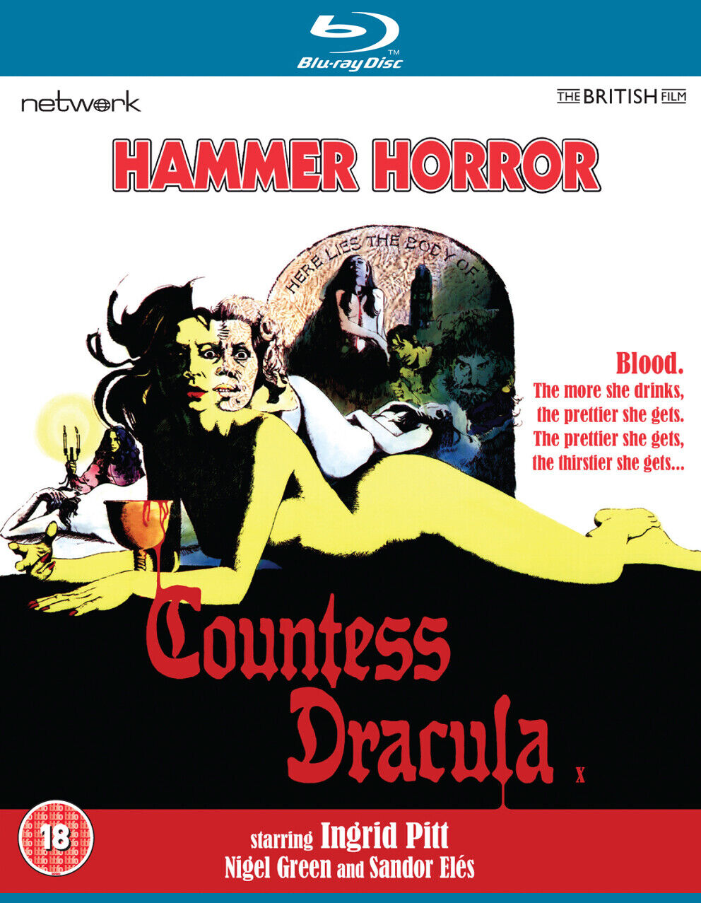 Countess Dracula (Blu-ray) Ingrid Pitt Nigel Green Sandor Eles Maurice Denham