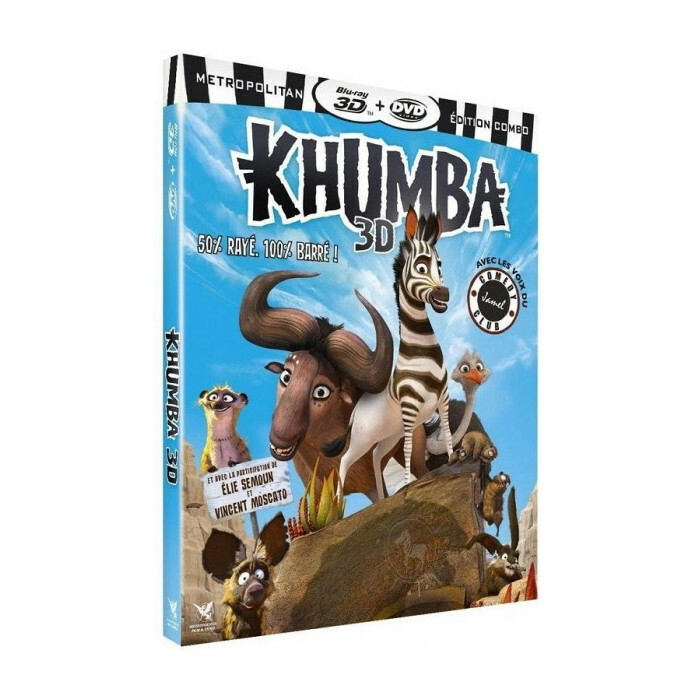 Khumba Combo Blu-Ray 3D + DVD Nuova
