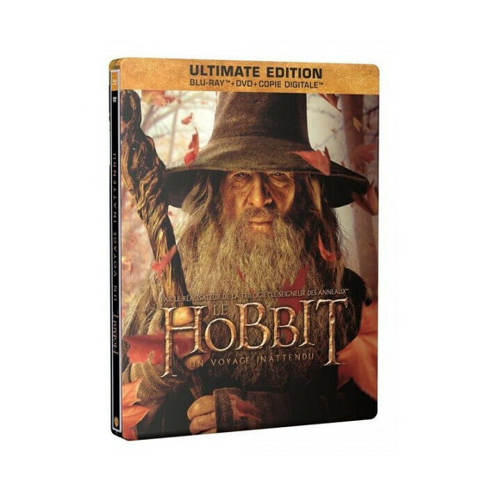 Il Hobbit Un Viaggio Unexpected Leggere Combo Blu-Ray + DVD Steelbook Nuova