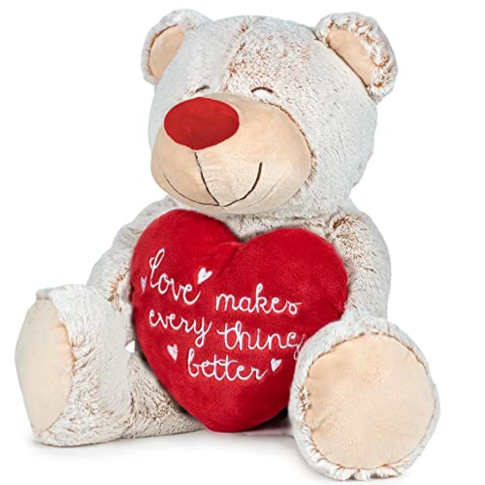 (TG. taglia única) Famosa Softies - Peluche Lovely Bear 54 cm I Love You Giocat