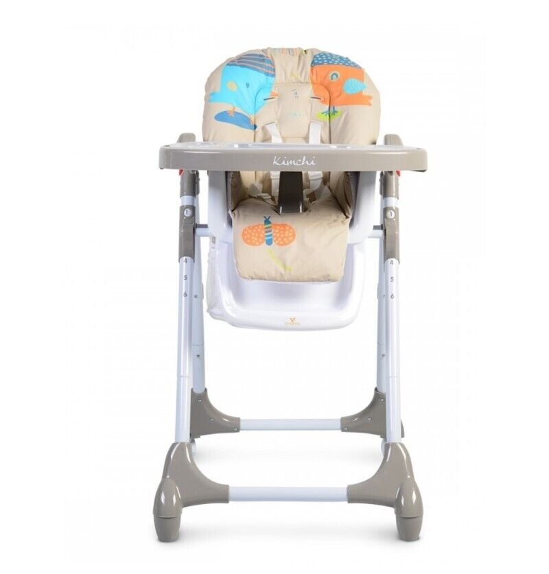 MONi Seggiolone Pappa 6 Mesi Reclinabile con Ruote Kaki - Kimchi