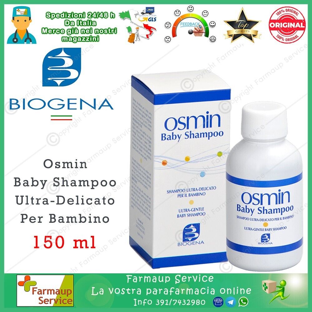 Osmin Baby Shampoo Ultra Delicato Bambino Neonato 150 ml Bambini Neonati